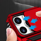 For iPhone 15 Series Case, Protective, Slide Camera Cover, Holder, Red | iCoverLover