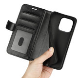 For iPhone 15 Pro Max, 15 Pro, 15 Plus & 15 Case, Premium PU Leather Folio Wallet Cover, Black | iCoverLover Australia