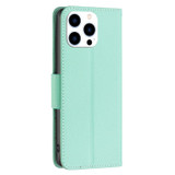 For iPhone 15 Pro Max, 15 Pro, 15 Plus & 15 Case, Lychee Texture Folio PU Leather Wallet Cover, Green | iCoverLover Australia