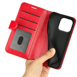 For iPhone 15 Pro Max, 15 Pro, 15 Plus & 15 Case, Premium PU Leather Folio Wallet Cover, Red | iCoverLover Australia