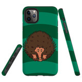 For iPhone 11 Pro Case Tough Protective Cover, Echidna Portrait