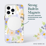 Case-Mate Rifle Paper Co. MagSafe Case for iPhone 15 Series, Pastel Marguerite | iCoverLover