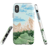 For iPhone XS Max Case Tough Protective Cover, Mountainous Nature