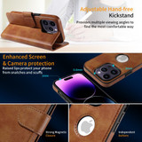 For iPhone 15 Series Case, Detachable Wallet Cover, Magsafe Compatible, Brown | iCoverLover