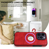 For iPhone 15 Series Case, Detachable Wallet Cover, Magsafe Compatible, Red | iCoverLover