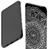 For Samsung Galaxy A51 5G Case Tough Protective Cover, Whitish Mandala