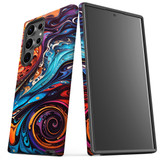 For Samsung Galaxy S23 Ultra, S23+ Plus, S23, S22 Ultra, S22+, S22, S10 5G & Older Case, Swirling Paint | Protective Cases | iCoverLover.com.au