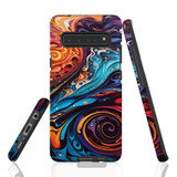 For Samsung Galaxy S10 5G Tough Protective Case, Swirling Paint | Protective Covers | iCoverLover Australia