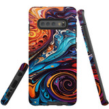 For Samsung Galaxy S10+ Plus Tough Protective Case, Swirling Paint | Protective Covers | iCoverLover Australia