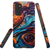 For Samsung Galaxy S20 Tough Protective Case, Swirling Paint | Protective Covers | iCoverLover Australia
