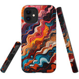 For iPhone 12 mini Tough Protective Case, Waves Of The Sun | Protective Covers | iCoverLover Australia