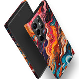 For Samsung Galaxy S23 Ultra, S23+ Plus, S23, S22 Ultra, S22+, S22, S10 5G & Older Case, Waves Of The Sun | Protective Cases | iCoverLover.com.au