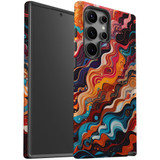 For Samsung Galaxy S23 Ultra, S23+ Plus, S23, S22 Ultra, S22+, S22, S10 5G & Older Case, Waves Of The Sun | Protective Cases | iCoverLover.com.au