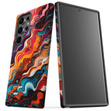 For Samsung Galaxy S23 Ultra, S23+ Plus, S23, S22 Ultra, S22+, S22, S10 5G & Older Case, Waves Of The Sun | Protective Cases | iCoverLover.com.au