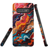 For Samsung Galaxy S10+ Plus Tough Protective Case, Waves Of The Sun | Protective Covers | iCoverLover Australia