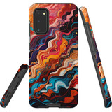 For Samsung Galaxy S20 Tough Protective Case, Waves Of The Sun | Protective Covers | iCoverLover Australia