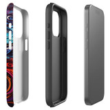 For iPhone Case, Tough Back Cover, Swirling Paint | iCoverLover