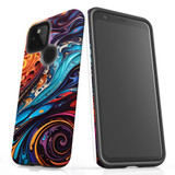 For Google Pixel 4a 5G Tough Protective Case, Swirling Paint | Protective Covers | iCoverLover Australia