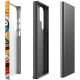 For Samsung Galaxy S23 Ultra, S23+ Plus, S23, S22 Ultra, S22+, S22, S10 5G & Older Case, Swirling Gold | Protective Cases | iCoverLover.com.au