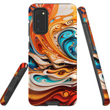 For Samsung Galaxy S20 Tough Protective Case, Swirling Gold | Protective Covers | iCoverLover Australia