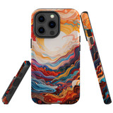 For iPhone 13 Pro Max Tough Protective Case, Sunny Waves | Protective Covers | iCoverLover Australia