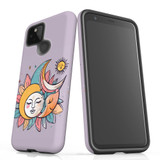 For Google Pixel 5 Tough Protective Case, Sleeping Moon | Protective Covers | iCoverLover Australia