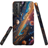 For Samsung Galaxy S21 FE Tough Protective Case, Planets Of The Universe | Protective Covers | iCoverLover Australia