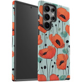For Samsung Galaxy S23 Ultra, S23+ Plus, S23, S22 Ultra, S22+, S22, S10 5G & Older Case, Poppy Field | Protective Cases | iCoverLover.com.au