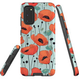 For Samsung Galaxy S10+ Plus Tough Protective Case, Poppy Field | Protective Covers | iCoverLover Australia