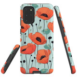 For Samsung Galaxy S20+ Plus Tough Protective Case, Poppy Field | Protective Covers | iCoverLover Australia