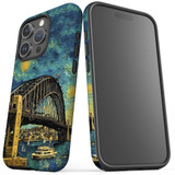 For iPhone Case, Tough Back Cover, Painting Of The Harbour Bridge | iCoverLover