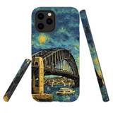 For iPhone 12 Pro/12 Tough Protective Case, Painting Of The Harbour Bridge | Protective Covers | iCoverLover Australia