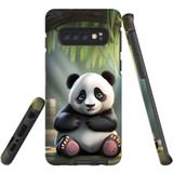 For Samsung Galaxy S10 Tough Protective Case, Happy Panda | Protective Covers | iCoverLover Australia