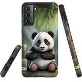 For Samsung Galaxy S21 Tough Protective Case, Happy Panda | Protective Covers | iCoverLover Australia