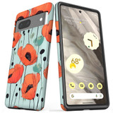 For Google Pixel 7, 6 Pro, 6, 5 Case, Poppy Field | Protective Cases | iCoverLover.com.au