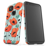 For Google Pixel 4a Tough Protective Case, Poppy Field | Protective Covers | iCoverLover Australia