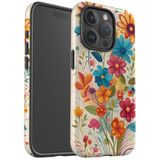 For iPhone Case, Tough Back Cover, Floral Symphony | iCoverLover
