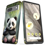 For Google Pixel 7, 6 Pro/6, 5/4a 5G, 4a, 4 XL, 4/3 XL, 3 Case, Happy Panda