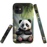 For iPhone 12 mini Tough Protective Case, Happy Panda | Protective Covers | iCoverLover Australia