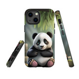 For iPhone 13 Tough Protective Case, Happy Panda | Protective Covers | iCoverLover Australia