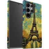 For Samsung Galaxy S23 Ultra, S23+ Plus, S23, S22 Ultra, S22+, S22, S10 5G & Older Case, Eiffel Tower Painting | Protective Cases | iCoverLover.com.au