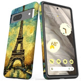 For Google Pixel 7, 6 Pro/6, 5/4a 5G, 4a, 4 XL, 4/3 XL, 3 Case, Eiffel Tower Painting | iCoverLover