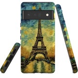 For Google Pixel 6 Pro Tough Protective Case, Eiffel Tower Painting | Protective Covers | iCoverLover Australia
