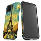 For Google Pixel 4 Tough Protective Case, Eiffel Tower Painting | Protective Covers | iCoverLover Australia