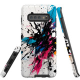For Samsung Galaxy S10+ Plus Tough Protective Case, Dark Splatter | Protective Covers | iCoverLover Australia