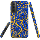 For Samsung Galaxy S21 FE Tough Protective Case, Blue Frog | Protective Covers | iCoverLover Australia