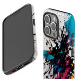 For iPhone Case, Tough Back Cover, Dark Splatter | iCoverLover