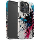 For iPhone Case, Tough Back Cover, Dark Splatter | iCoverLover