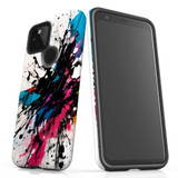 For Google Pixel 4a 5G Tough Protective Case, Dark Splatter | Protective Covers | iCoverLover Australia