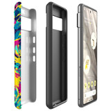 For Google Pixel 7, 6 Pro/6, 5/4a 5G, 4a, 4 XL, 4/3 XL, 3 Case, Abstract Strokes | iCoverLover